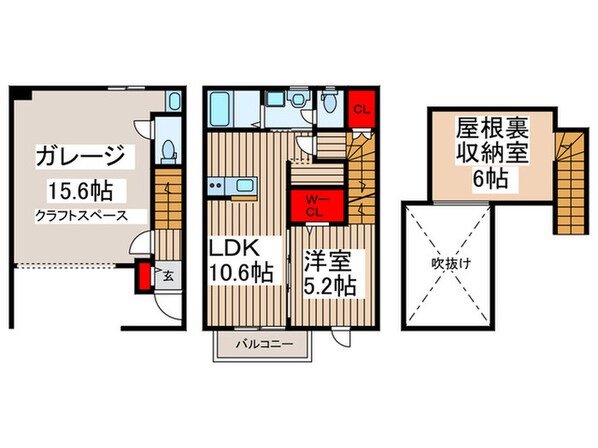 Kraum新座の物件間取画像